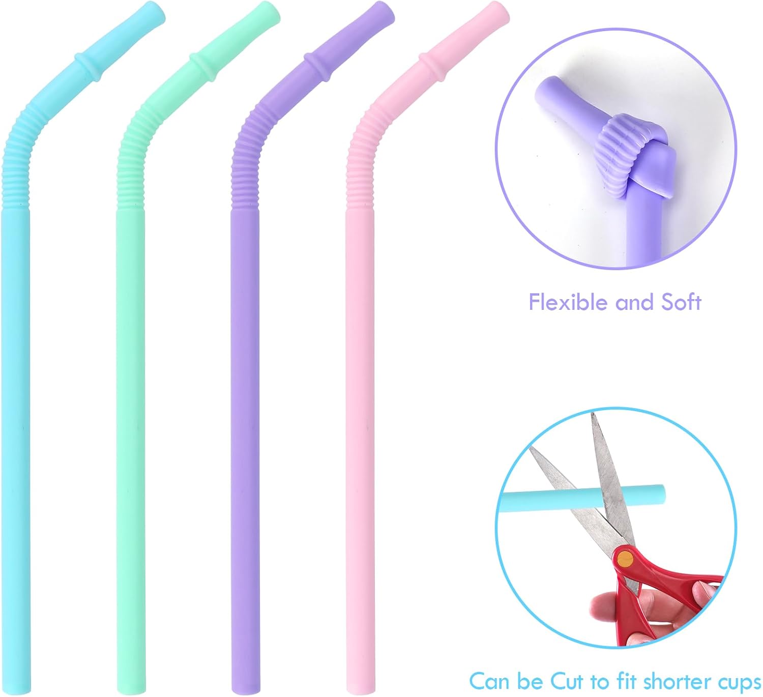 Kids Tumblers with Lids and Straws, 4 Pack Stainless Steel Cups with Lids Spill Proof, 12oz Double Wall Vacuum Insulated Cups for kids and Adults - Image 5