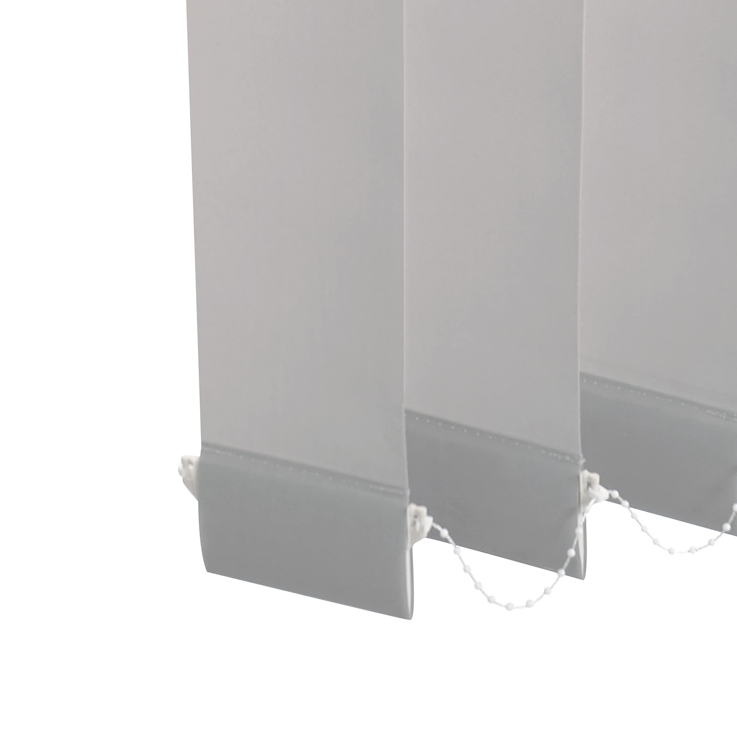 Ventanara® Lamellenvorhang durchgehende Schiene Komplettset Vertikaljalousie 89mm inkl. Montagematerial (Grau (tageslicht), 200 x 180 cm)