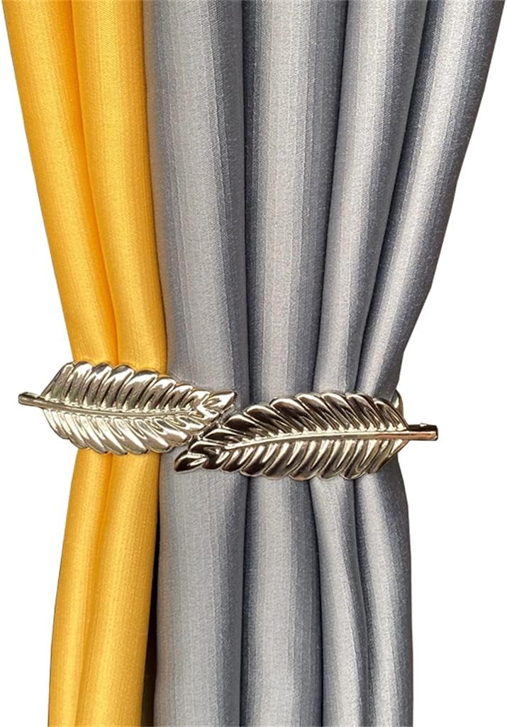 カーテンストラップタイ シンプル リビングルーム カーテンバックル メタルスプリング カーテンタイロープ 室内装飾(D-ワンサイズ