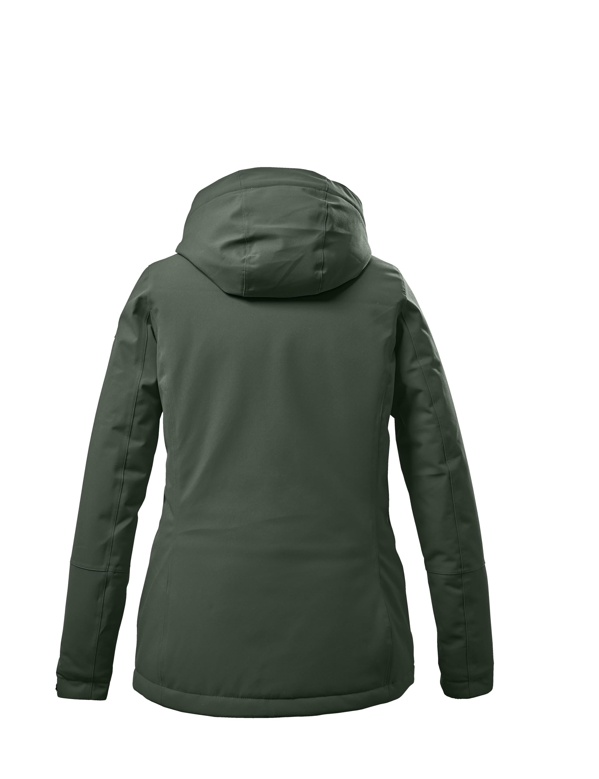 killtec Mujer Chaqueta funcional/chaqueta de invierno con capucha con cremallera KOW 140 WMN JCKT, grüngrau, 36, 37411-000