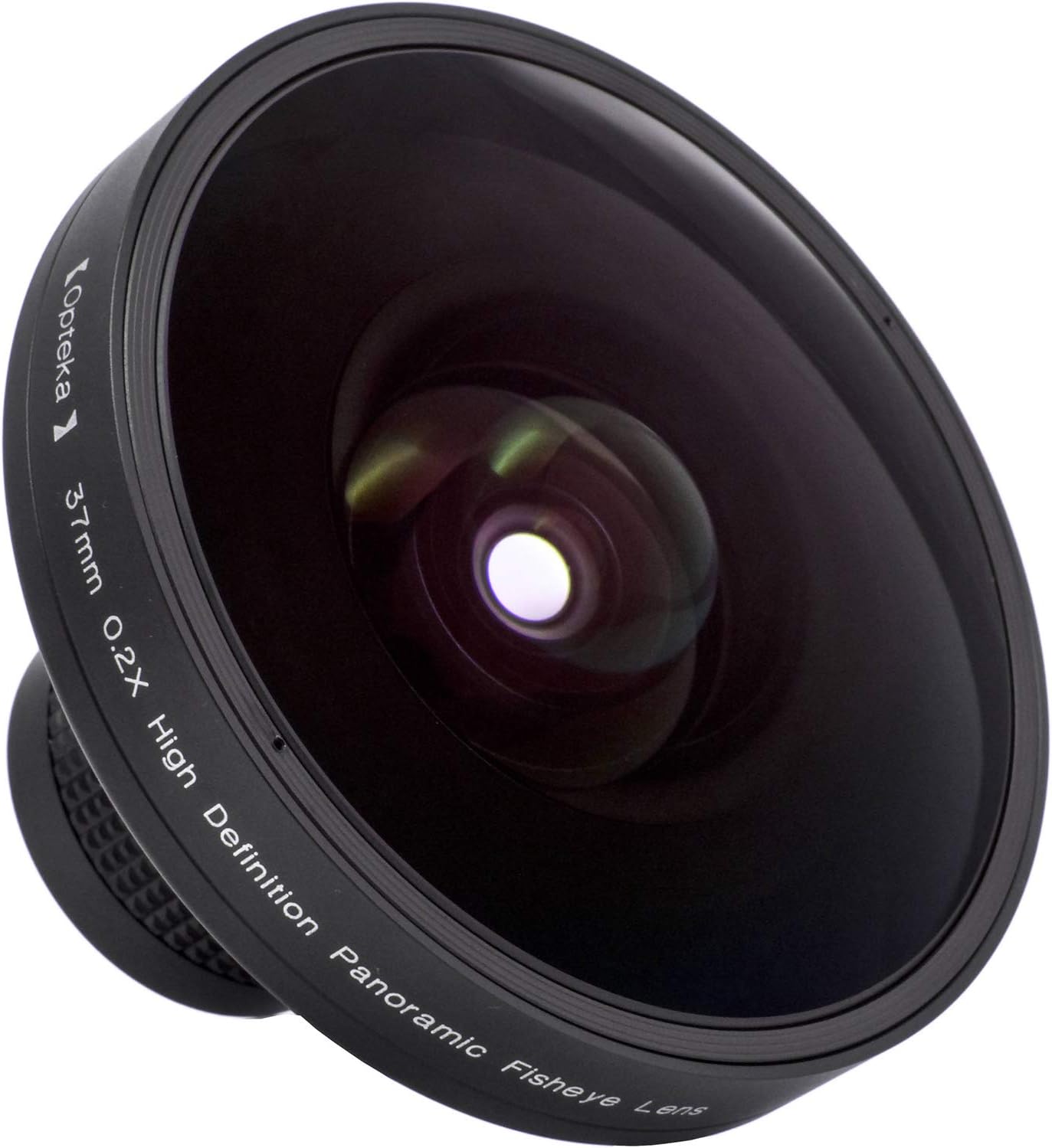 Opteka Platinum Series 37mm 0.2X HD Large Panoramic Vortex Fisheye Lens for Video Cameras