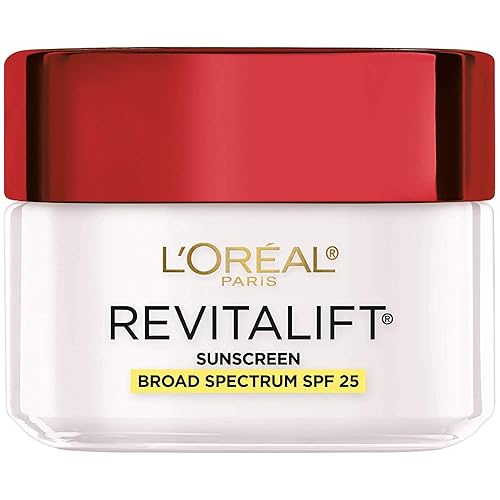 L'Oreal Paris Hidratante de la cara con SPF 25 por L'Oreal Paris, Revitalift Anti-Envejecimiento Hidratante de la cara con Pro-Retinol y Centella