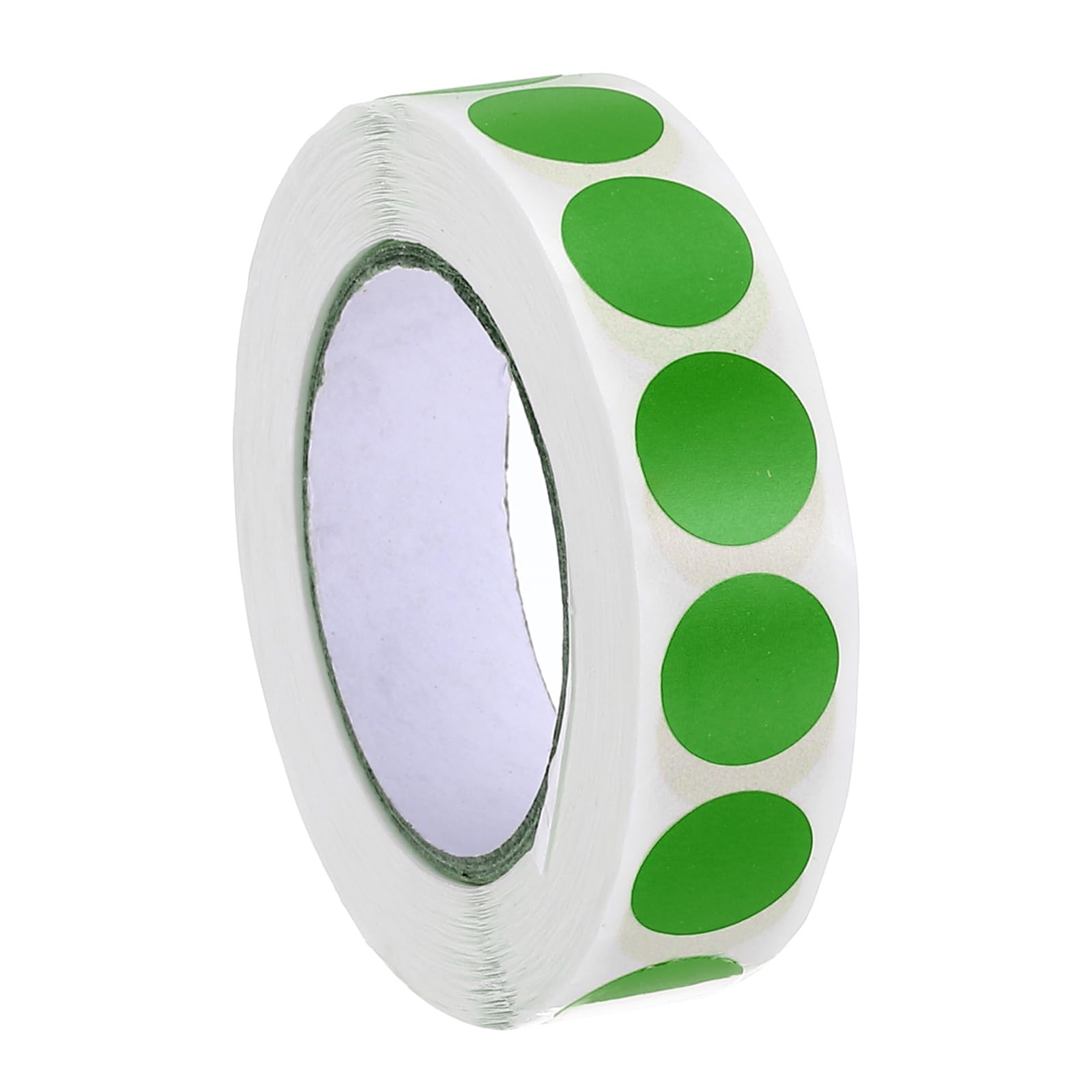 PATIKIL Colored Dot Stickers 1/2" / 12.7mm, Green, 1000 Pcs