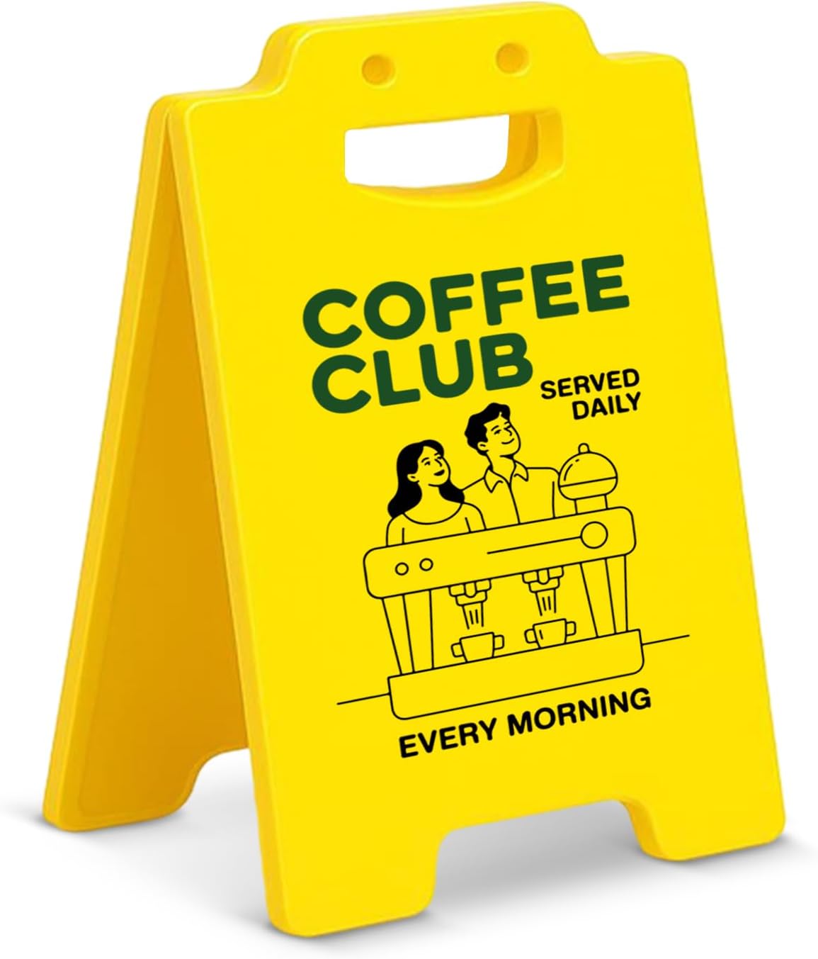 Funny Coffee Club Desk Decor Sign for Kitchen Station Breaking Room Decorations Coffee Lover Gifts Decorative Sign