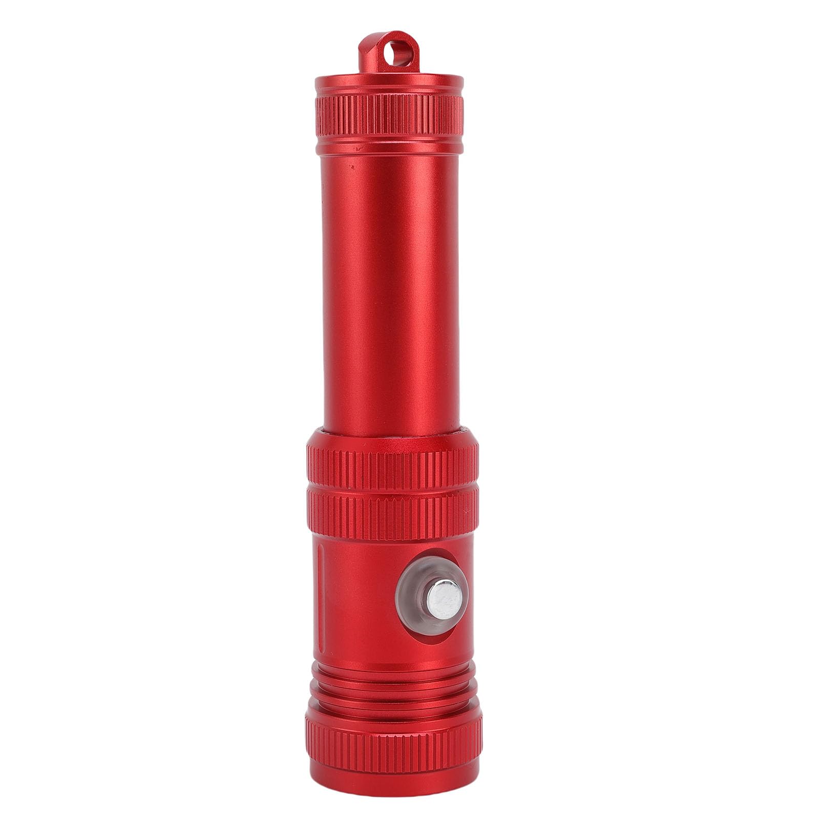 Torcia subacquea potente 1200 flusso luminoso impermeabile torcia per osservazione marina, materiale ABS (rosso)
