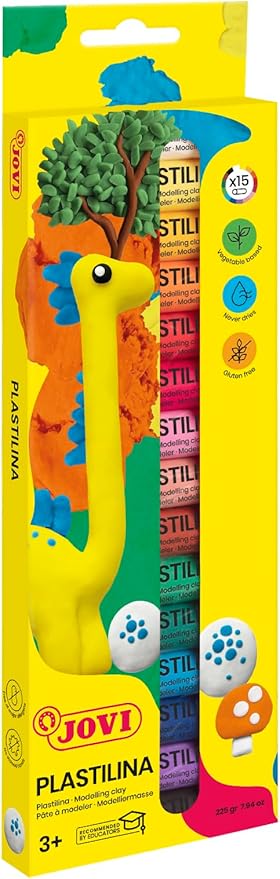 Jovi-725265 Caja de 15 barras de plastilina (216047), Única