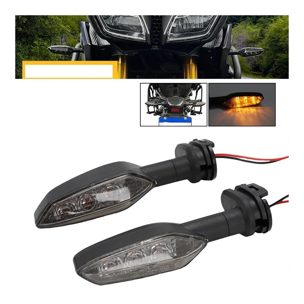 Paire De Clignotant Séquentiel Led 12V WAPON Noir Chaft Pour Moto Triumph In1104