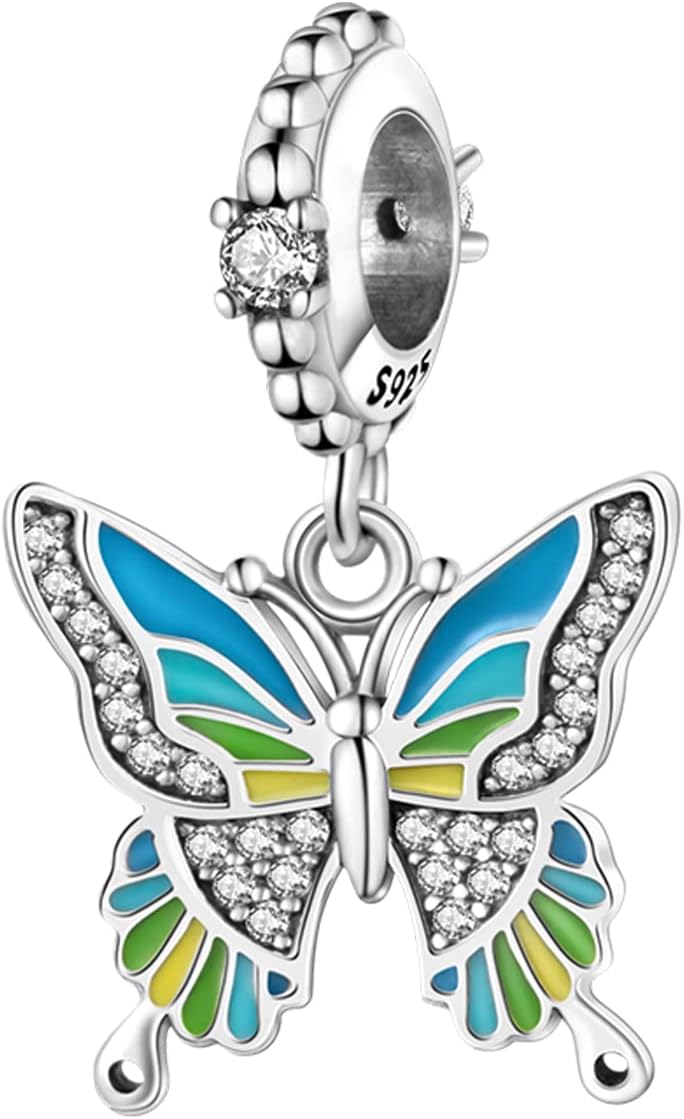 Blue Butterfly Charm