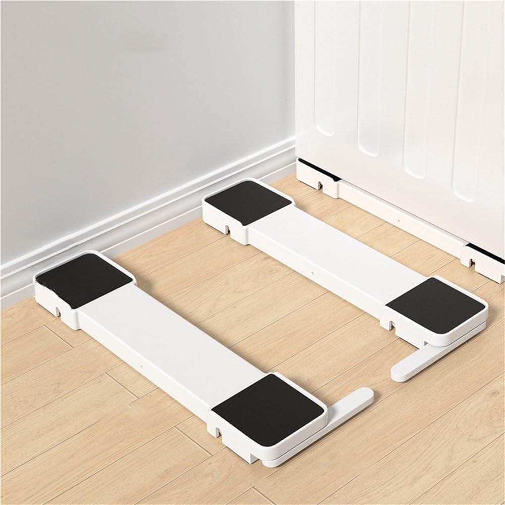 SHGCLKD 昇降式洗濯機乾燥機台座 キャスター付き、コンパクトな家電ライザーローラー、シンプルな洗濯機と乾燥機の台座、可動式ベー