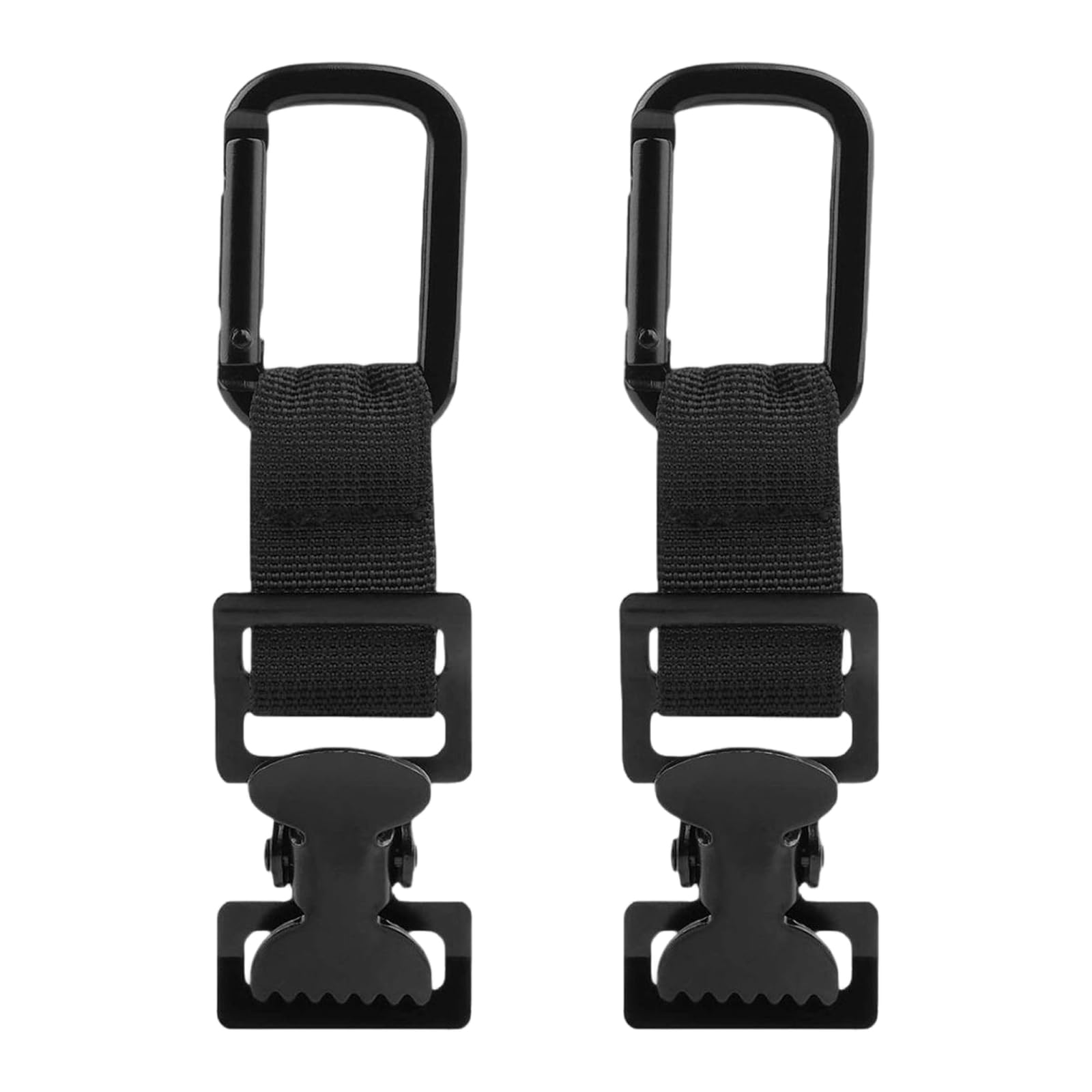 Ljmyy Regulable Webbing Carabiner Hook Backpacks Attachments Clip Triangular Hook for Outdoor Gears Accessories