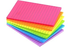 Lined Sticky Notes 4X6: The Super Sticky Solution for Note-Taking