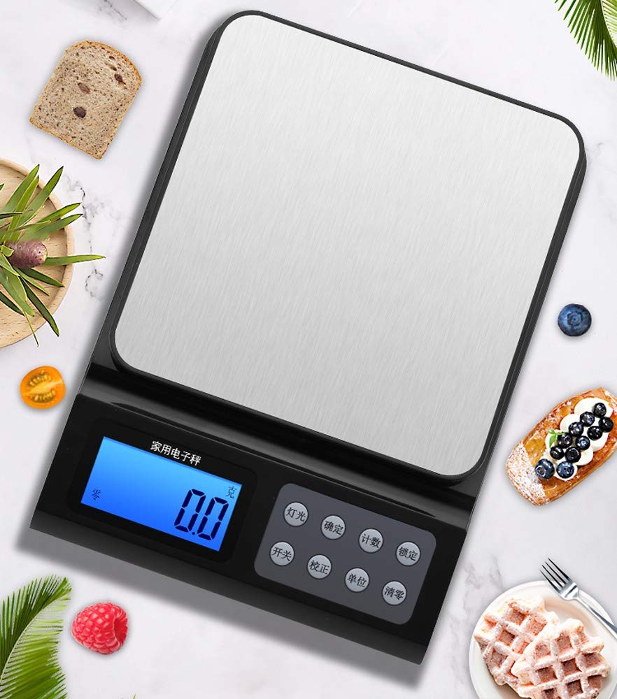 High Precision Digital Electronic Scales, 5KG Precise Baking Kitchen Scale Home Food Weighing Balance with Counting, Zero & Tare Function Scales