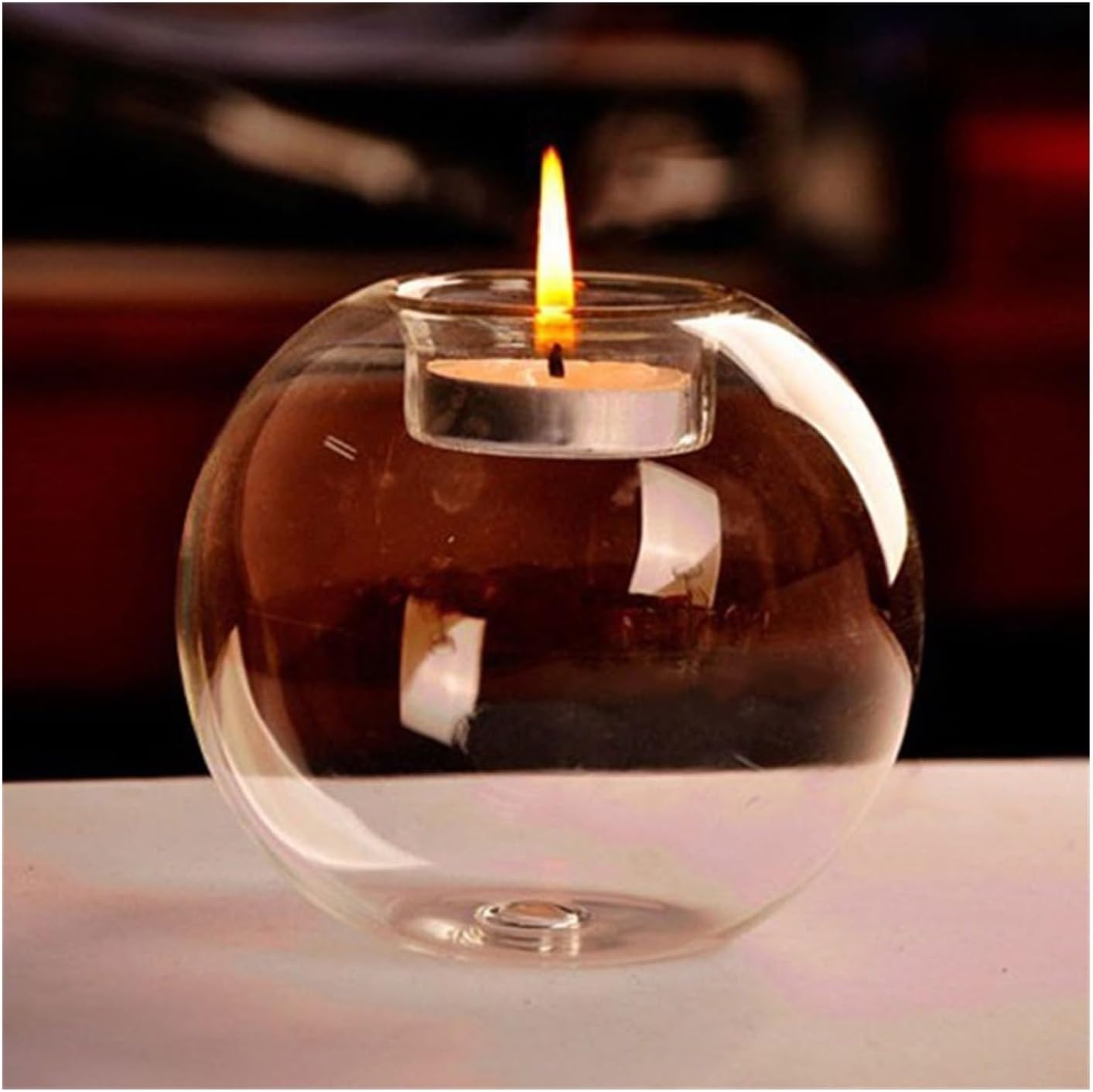 Exquisite Glass Candle Holder for Christmas Wedding Party Banquet Home Decor