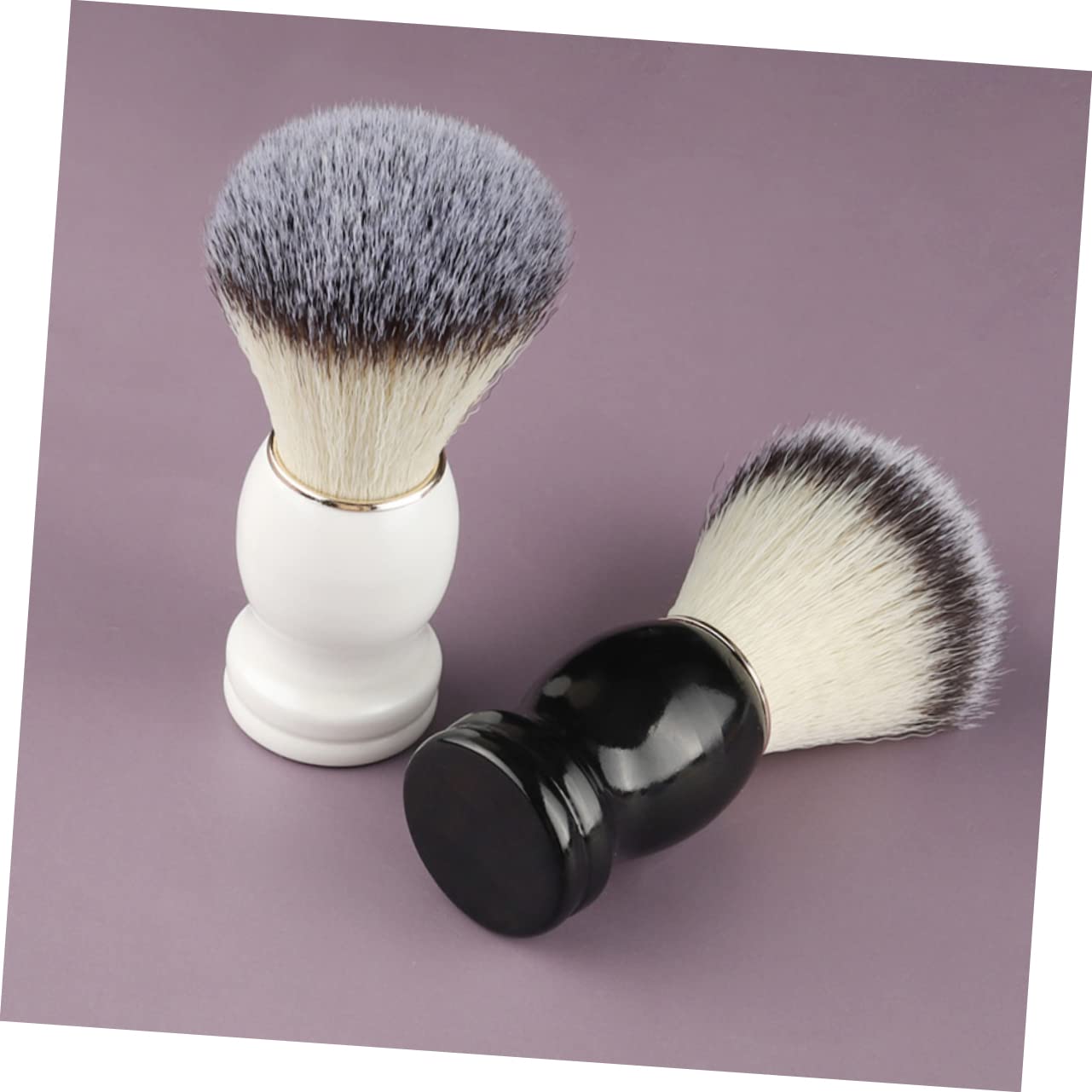 FRCOLOR Lot De 3 Brosses De Rasage pour Hommes Brosse À Barbe Et Moustache Accessoires De Nettoyage Multi-usages 2 Pièces X 3