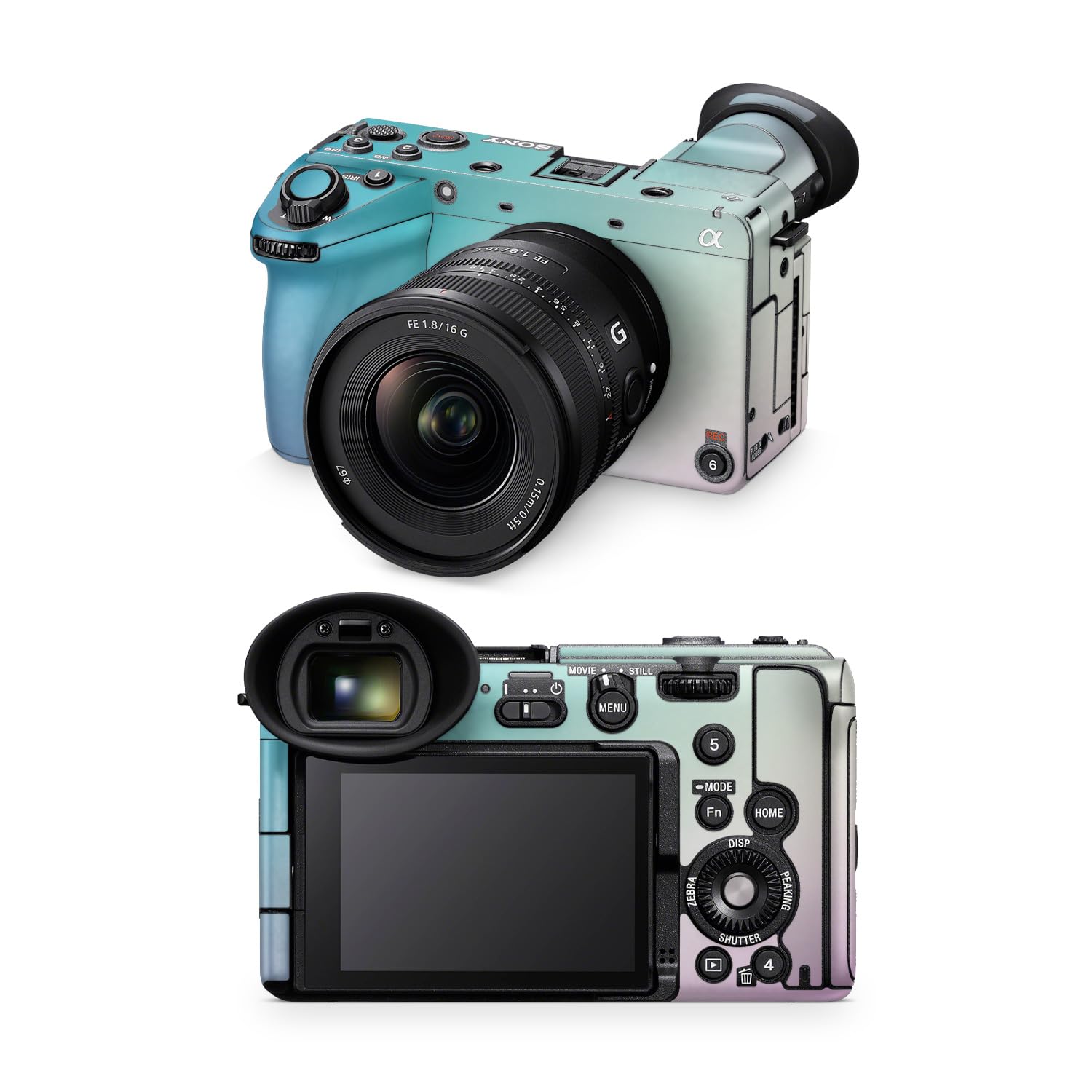 Camera Skin Compatible with Sony FX2 Digital Camera (2025) - Vivid Fog - Premium 3M Vinyl Protective Wrap Decal Cover - Easy to Apply | Crafted in the USA by MightySkins
