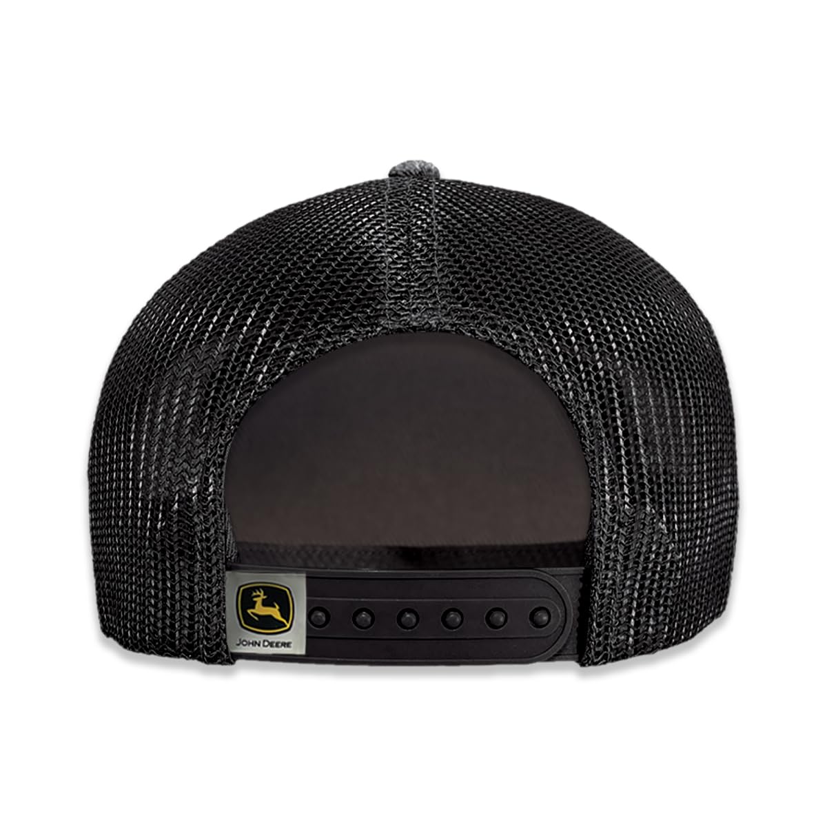 Deere - Gorra de camionero con espalda de malla, Gris-Negro, talla única
