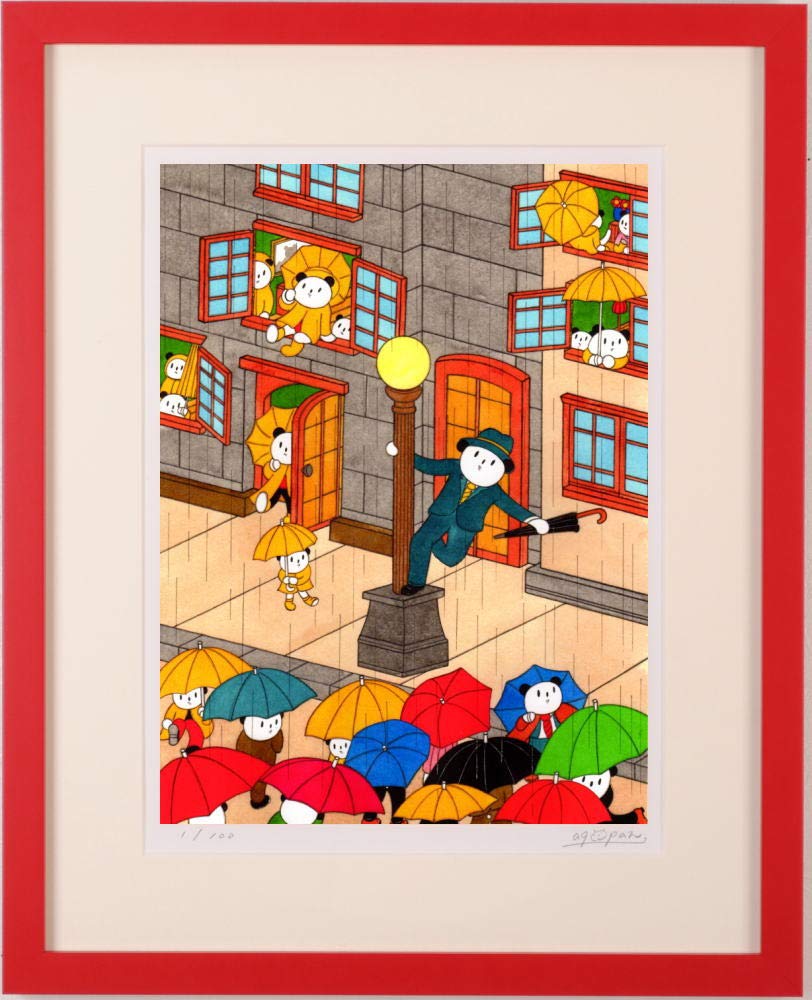Amazon | あごぱん 「メモリーズ・6・G」 現代アート 絵画 ポップ