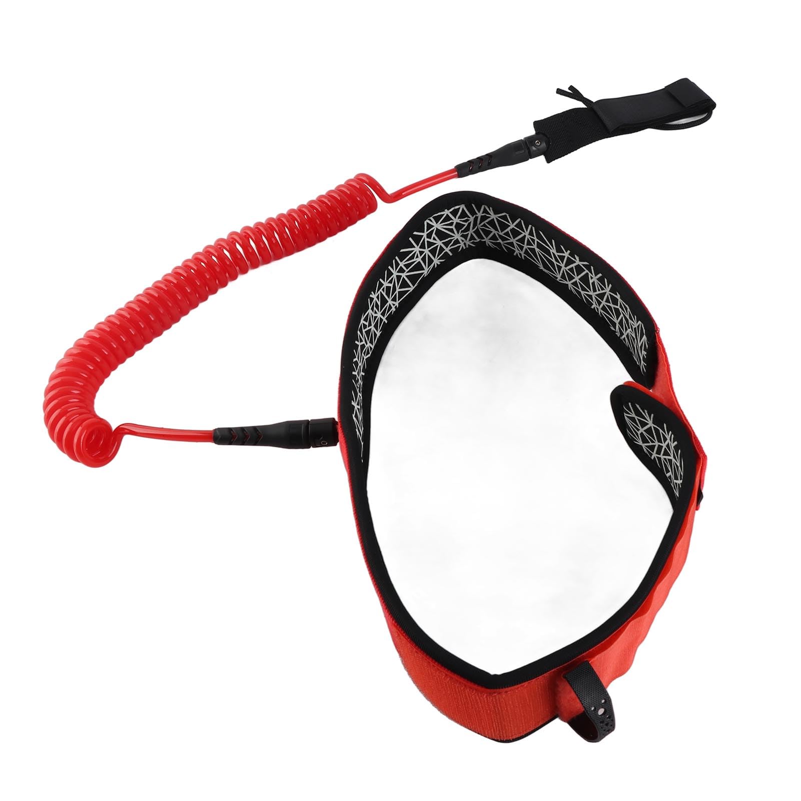 YedaHcy 7mm Thick 10ft TPU Surfboard Waist Leash, 360° Rotating Sea Water Connection, Adjustable Belt for Custom Fit, Sturdy and Stretchable for Surfing Lovers (M)