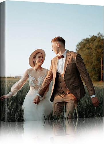 Simxkai Impresiones en lienzo personalizadas con tus fotos, arte de pared personalizado para decoración del hogar y la oficina, 8 x 10 pulgadas