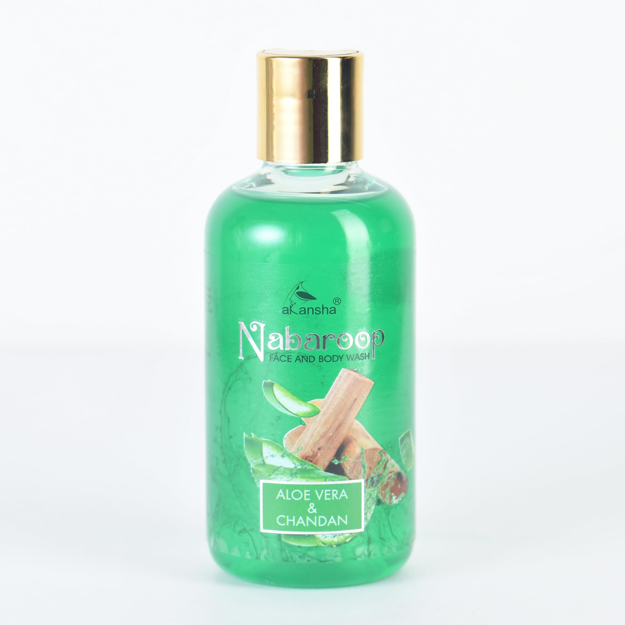 AKANSHA Nabaroop Men's & Women's Ayurvedic Natural Face and Body Wash- 200ml (Aloevera and Chandan)