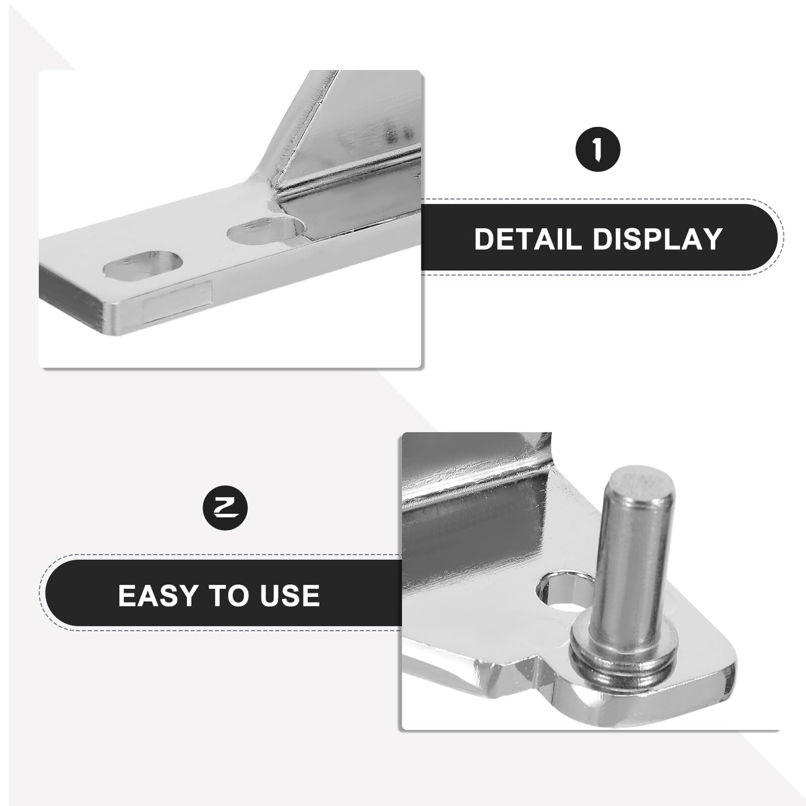 DOITOOL Bisagras Metálicas Pivotantes para Puertas de Congelador y Refrigerador Comercial Kit de 4 Piezas Resistentes de Aleación de Zinc Repuesto Duradero Antióxido para Cocina