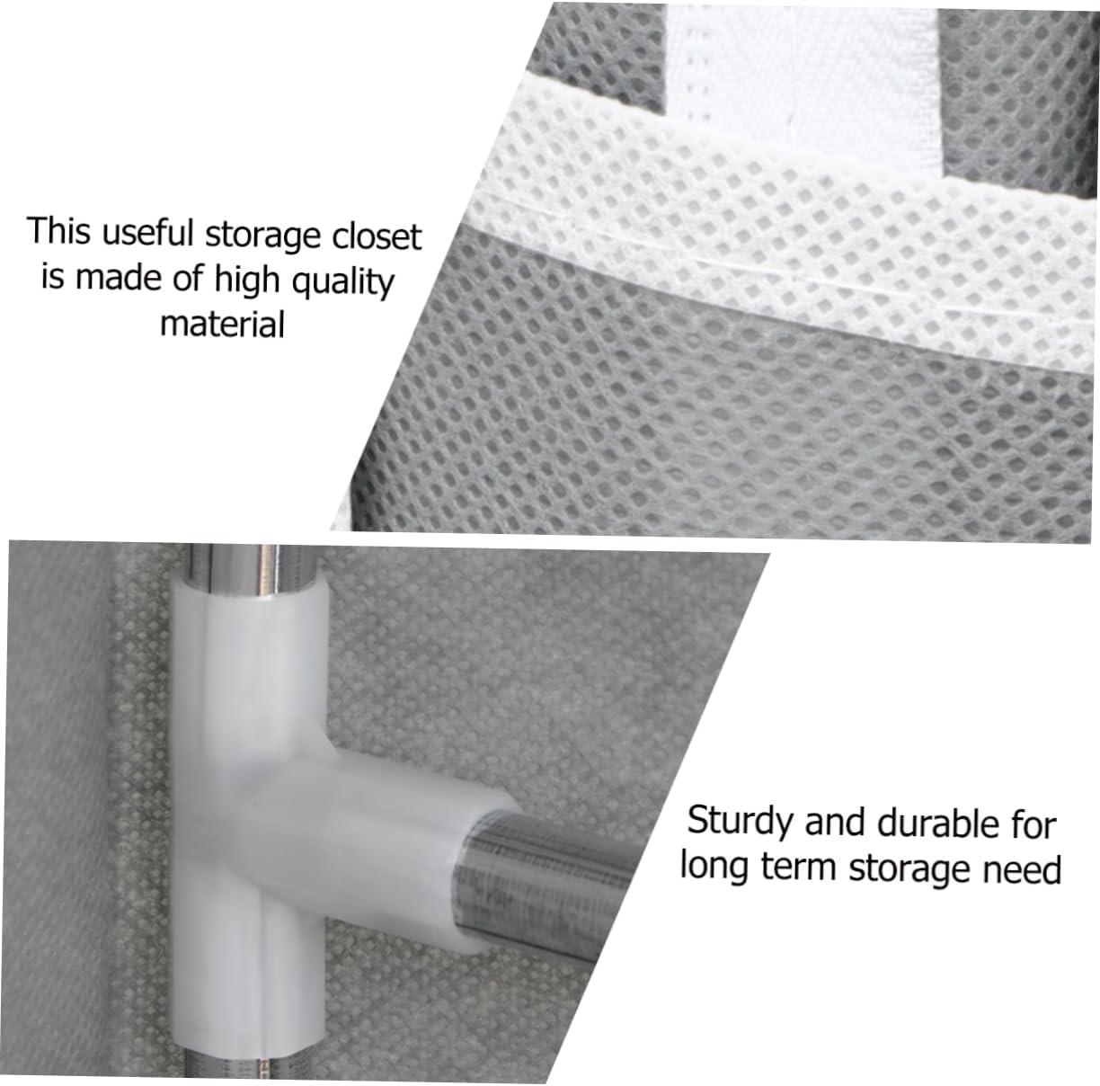 Ciieeo 1Pc Portable Non Woven Fabric Clothes Closet Sturdy Wardrobe Organizer with Easy Assembly for Dust Protection Modern Storage for Home Use