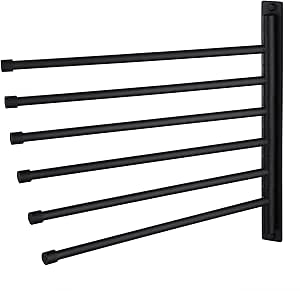 KES Bathroom Towel Holder 13-Inch Swing Arm 6-Arm Wall Mount
