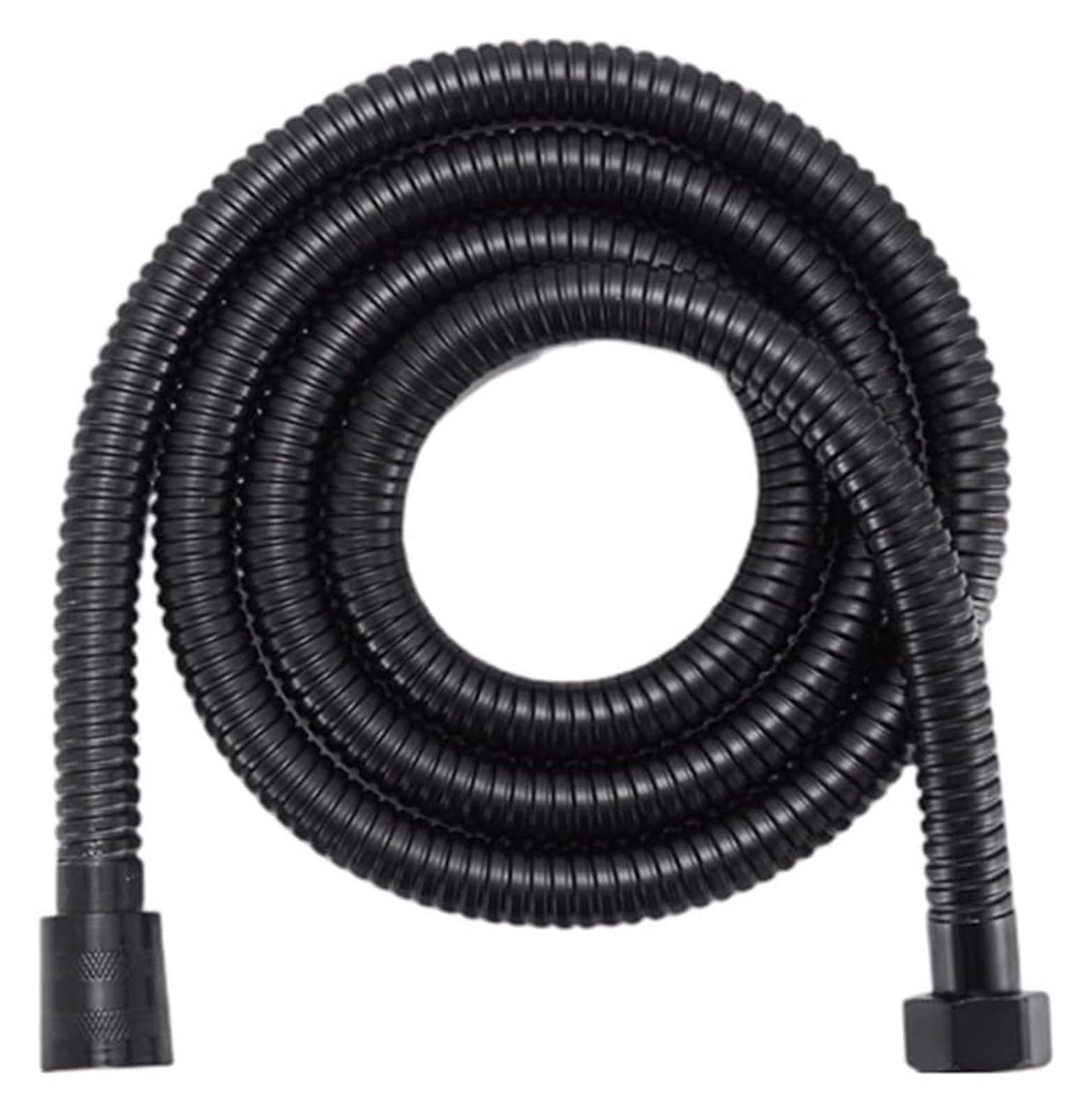 Tubo Flessibile Doccia Extra Lungo, Tubo Flessibile Doccia SUS 304 Lungo da 1 Pezzi, for Doccia da Bagno Tubo Flessibile Acqua Prolunga Tubo Idraulico Tirando Tubo Accessori da Bagno, Nero(200cm)