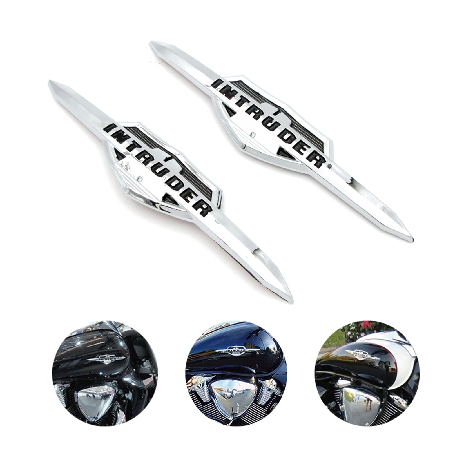 3 Colors Motorcycle Emblem Badge Decal 3D Tank Wheel Logo "S" Sticker