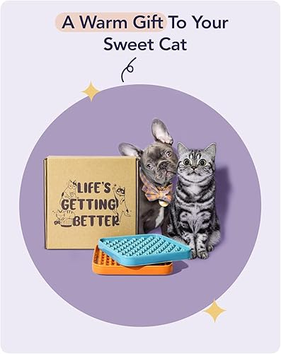 Miniatura 7 de LE TAUCI PET Tapete para lamer para perros y gatos comedero lento tapete de comida para perros de 55 pulgadas para aliviar la ansiedad reductor de