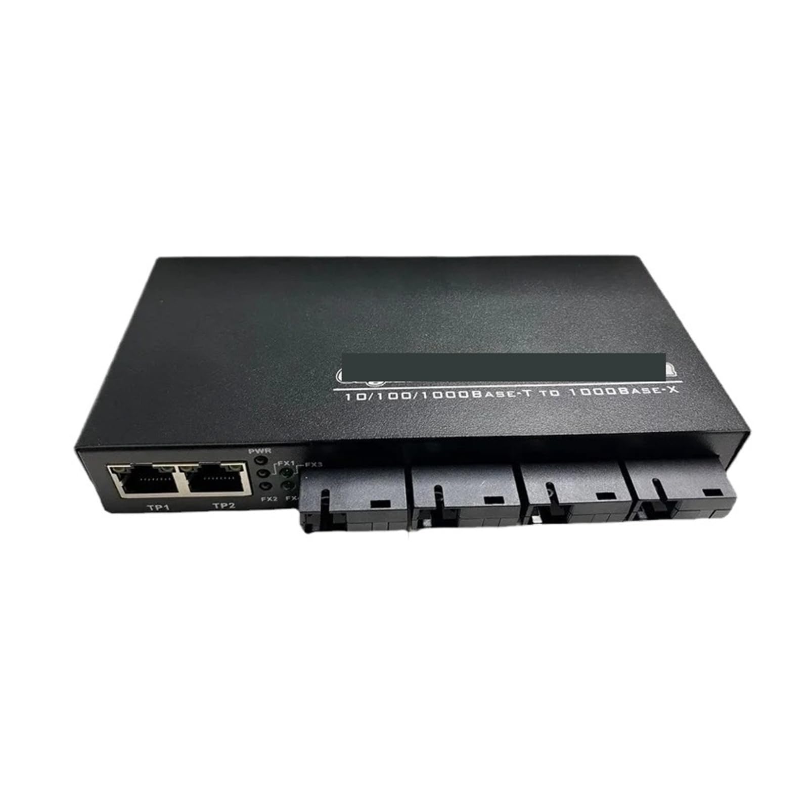 Convertisseur de média fibre optique 1000M, émetteur-récepteur fibre optique Gigabit 4 SC vers 3 RJ45, ports 2A+2B, 1310 nm/1550 nm(2pcs 4G3E power)