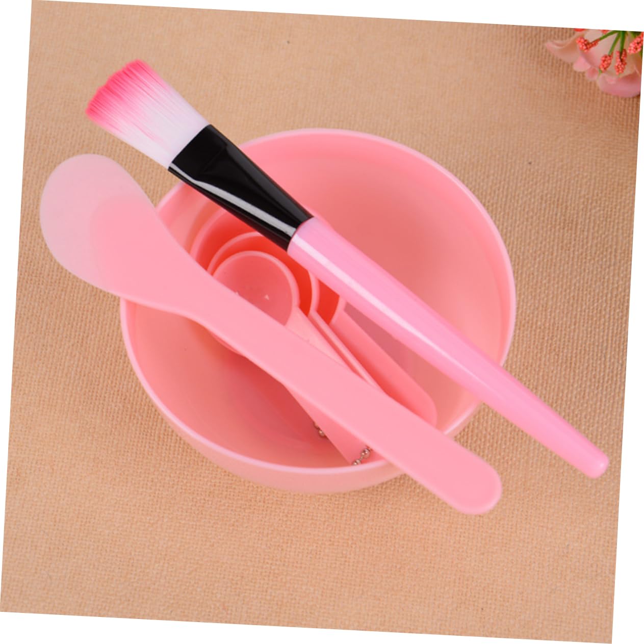 DIY Facial Mask Bowl Tool Set, 4 Sets PVC Mixing Kit with Accessories image 4