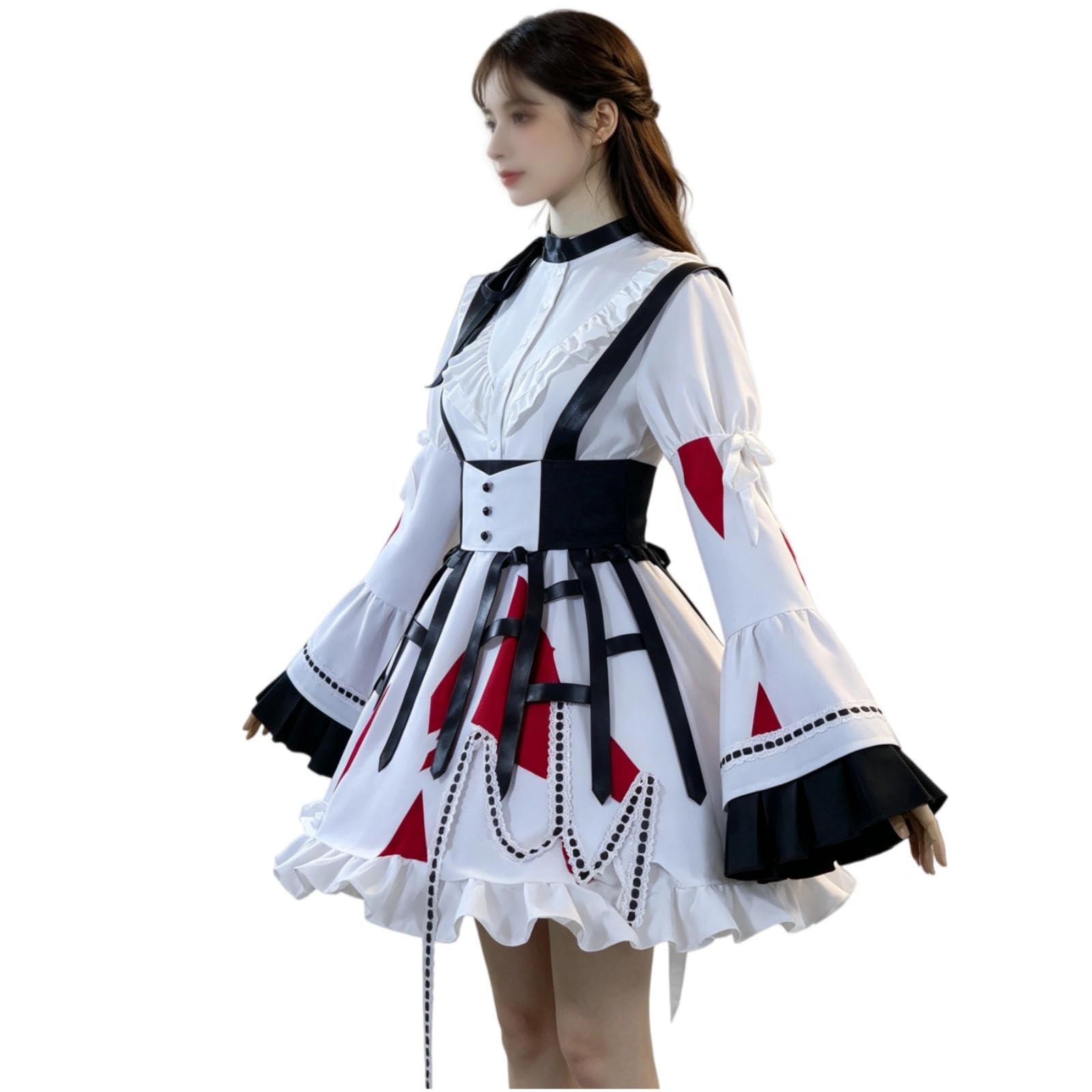 Disfraz de Cosplay de Estilo Uniforme de Banda Juvenil de Anime Akiyama Mizuki, Disfraz de Juego de Roles de Fiesta de Halloween para Comic Con y Evento de Cosplay