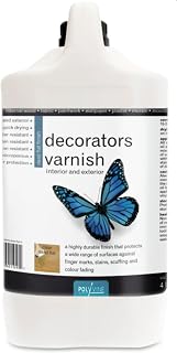 Polyvine 729870001091 Varnish, Clear Dead Flat 4 Litre