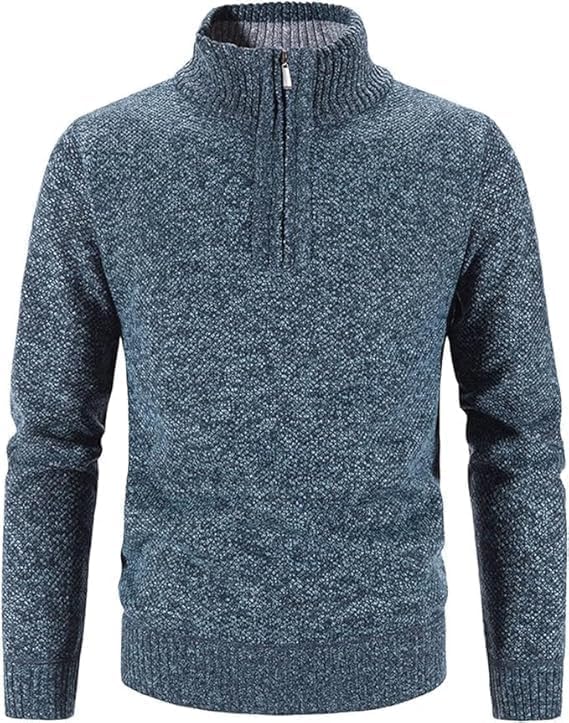 S-6XL - Mens Fleece Thermal Fleece Lined Sweater Cardigans-Plus Sizes