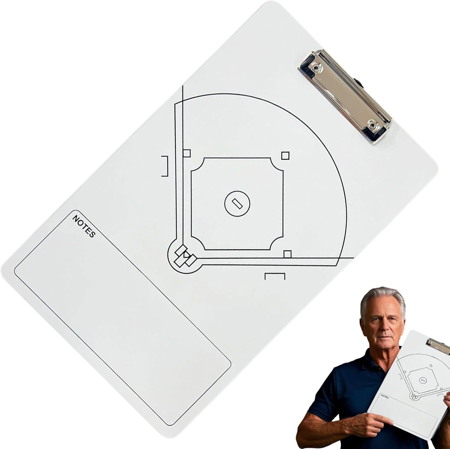 Training Board Tool - Softball Practice Whiteboard Set, Double Sided Puzzle Support, Plan Strategy Game Comfort, Gear Compact Category, Sports Accessories for Coaches, Kids, Team