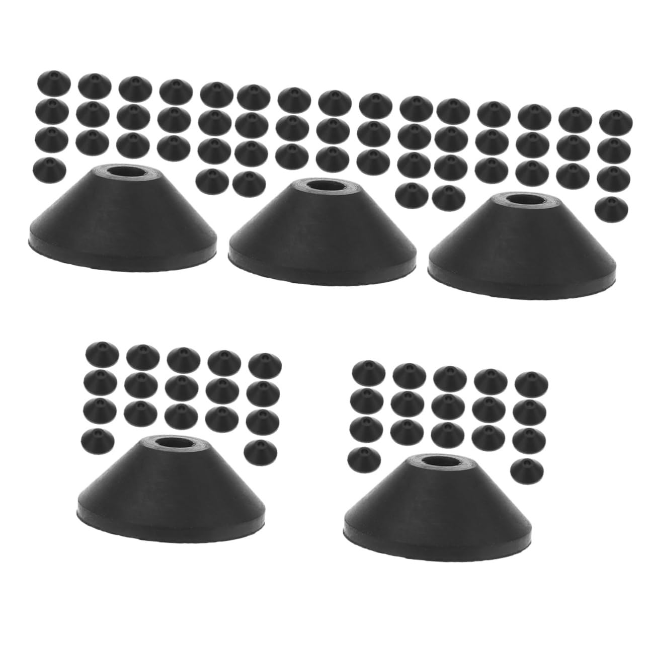 jojofuny 150pièces Rondelles Caoutchouc Coniques Pour Vis De Réservoir Toilettes Étanches Faciles à Installer Idéales Pour Réparation De Chasses Eau Et Robinetterie