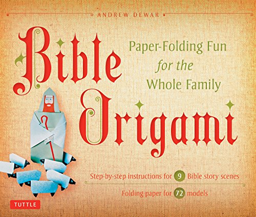 Bible Origami Kit: Paper-Folding Fun for the Whole Family! [Origami Kit with Book, 72 Papers, 6 Backgrounds, and 72 Models]