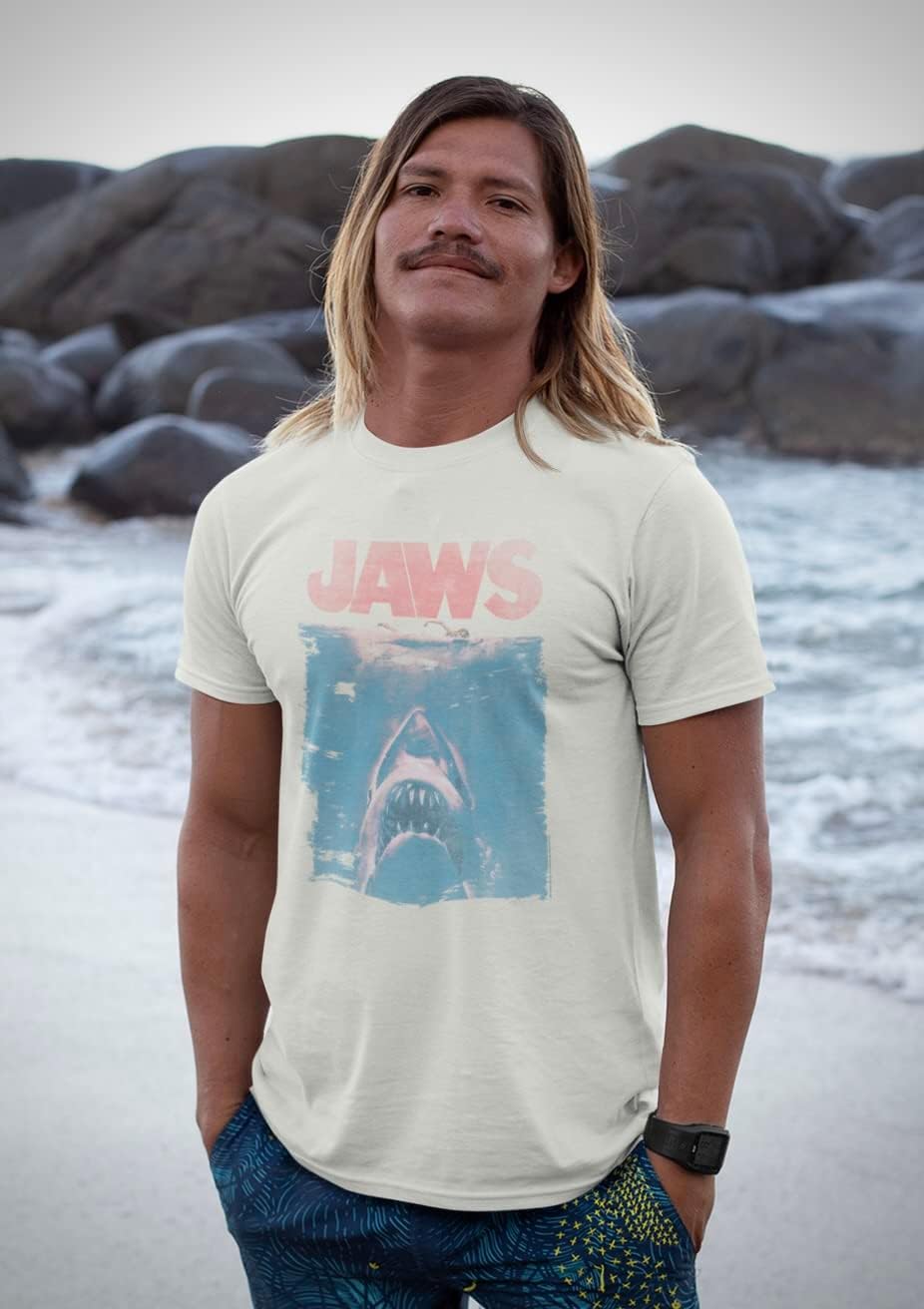 American Classics Jaws 1975 American Shark Thriller Film Spielberg Movie Adult T-Shirt Tee