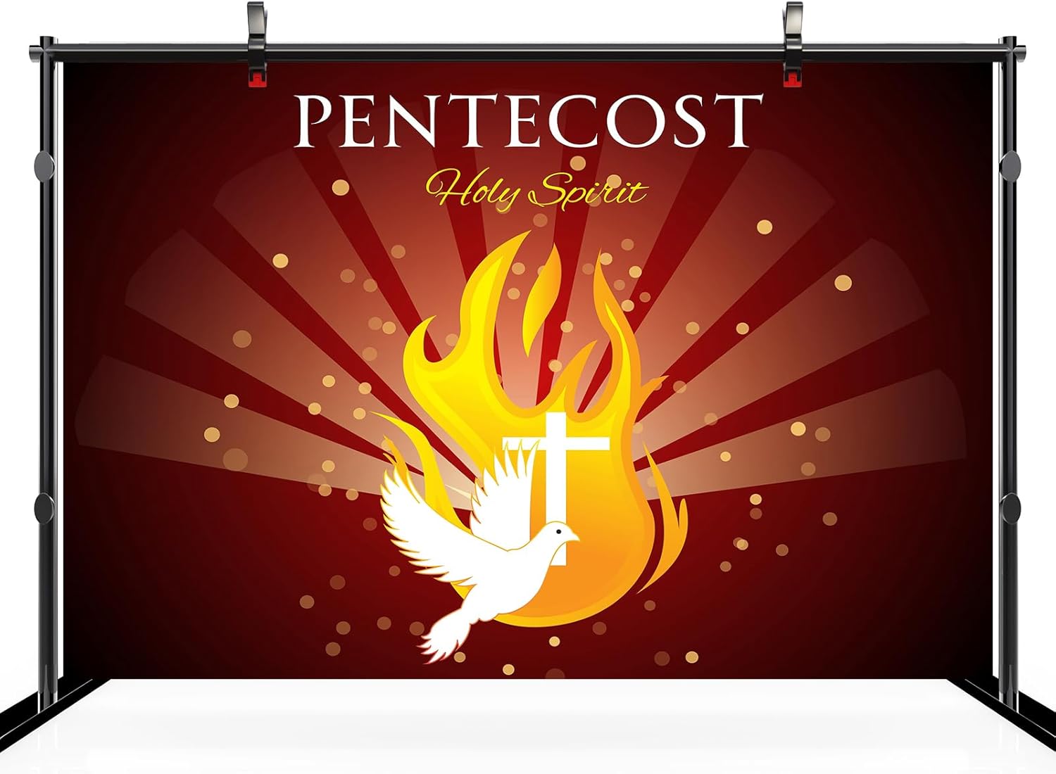 CHNYWORK 236x118 Inches Pentecost Dove Tapestry Cross Resurrection of Jesus Holy Spirit Bird Flame Biblical Religious Belief Christian Background Living Room Bedroom Aesthetic College Dorm Wall Decor