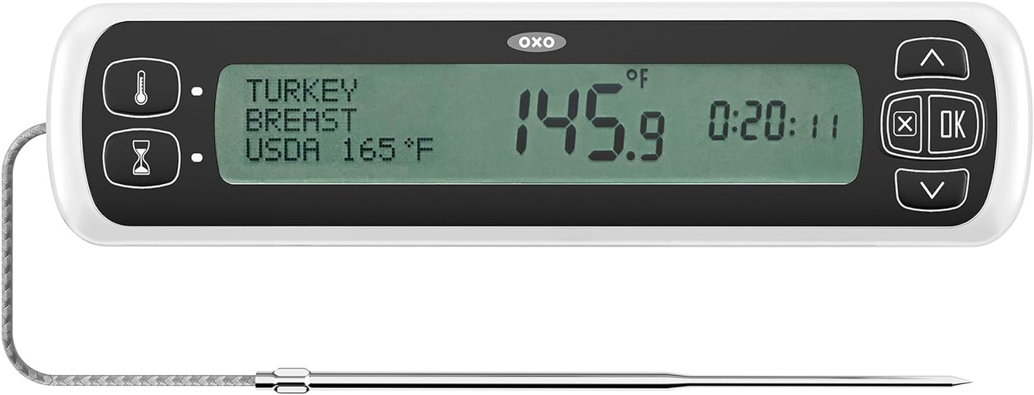OXO Chef's Precision Digital Leave-In Thermometer with probe and cable