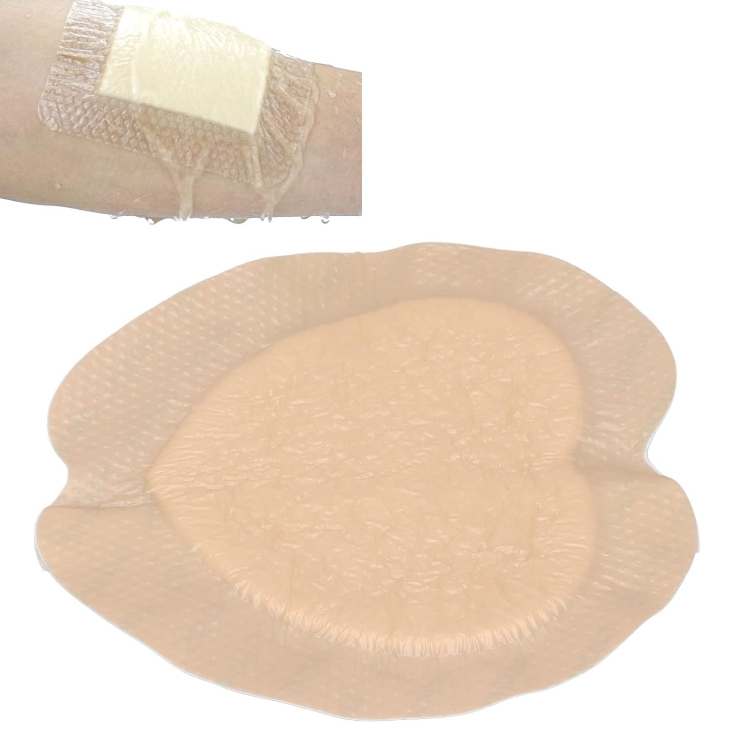 Silicone Foam Dressing, Heart Shaped Wound Dressings Patches Silicone Foam Dressing