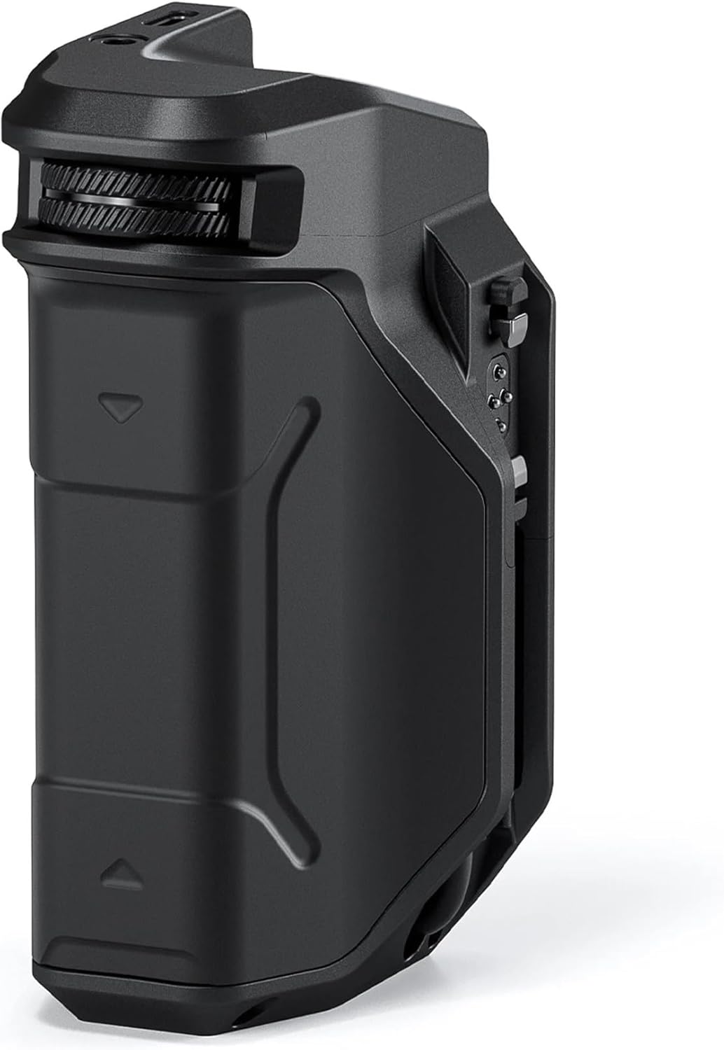 Tilta Khronos Focus PD Handle | Provide Power to Khronos Accessories & iPhone 15/16 Pro/Pro Max | Control Focus - Zoom in Blackmagic Camera App - Black | Locking Clamp TK-IP-PH-B