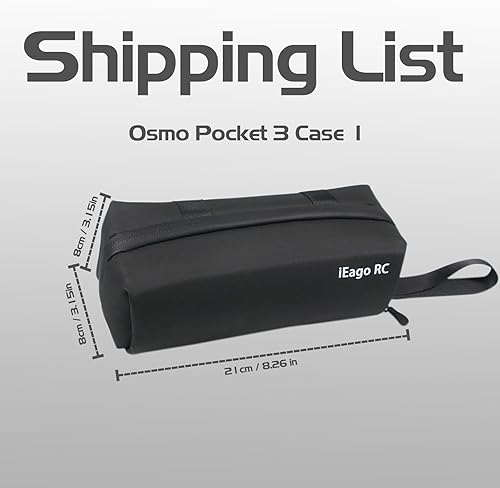 Miniatura 7 de Osmo Pocket 3 Funda portátil de piel sintética impermeable Estuche rígido portátil bolsa de almacenamiento de viaje para DJI Osmo Pocket 3 Creator