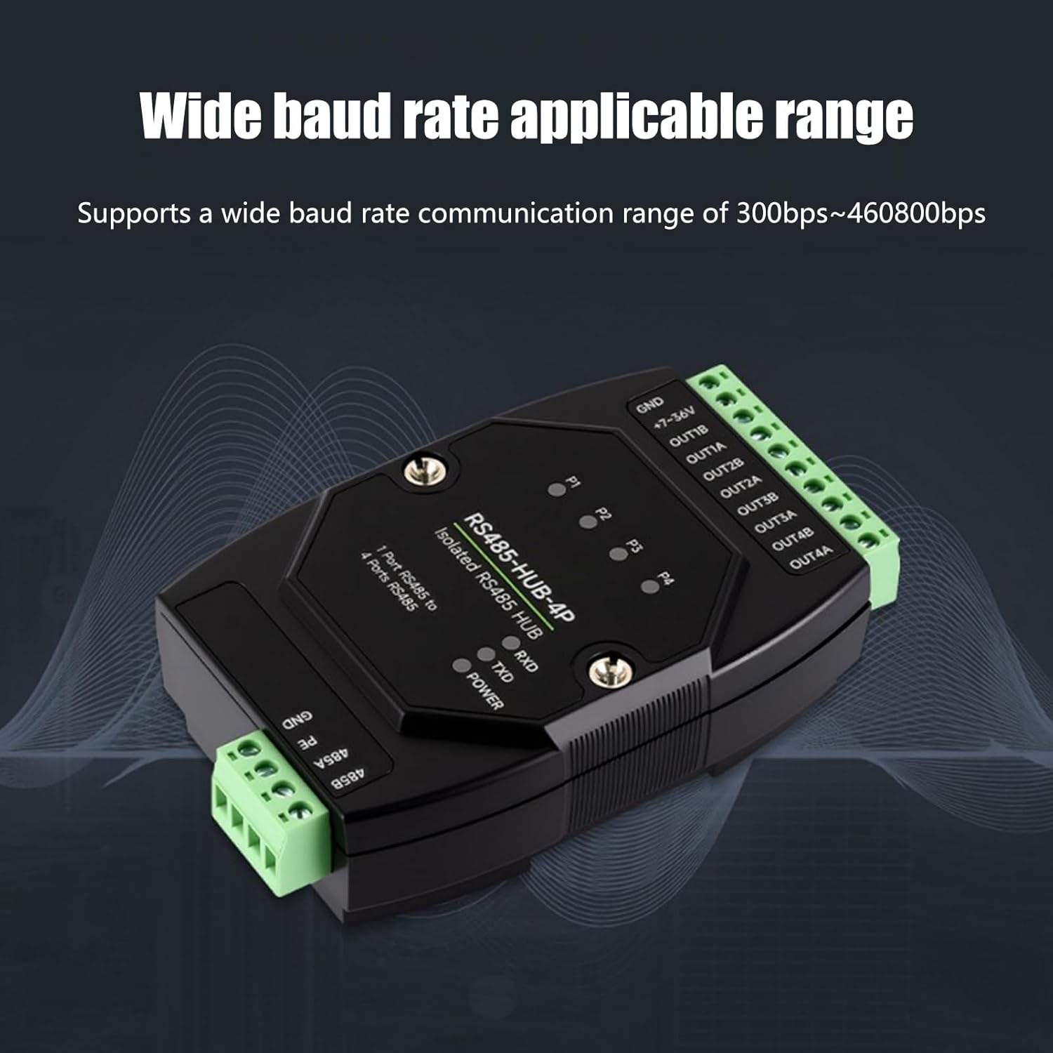Commercial 4 Port RS485 Center Echoer with Electrical Isolation and 1200M Remote Transmission