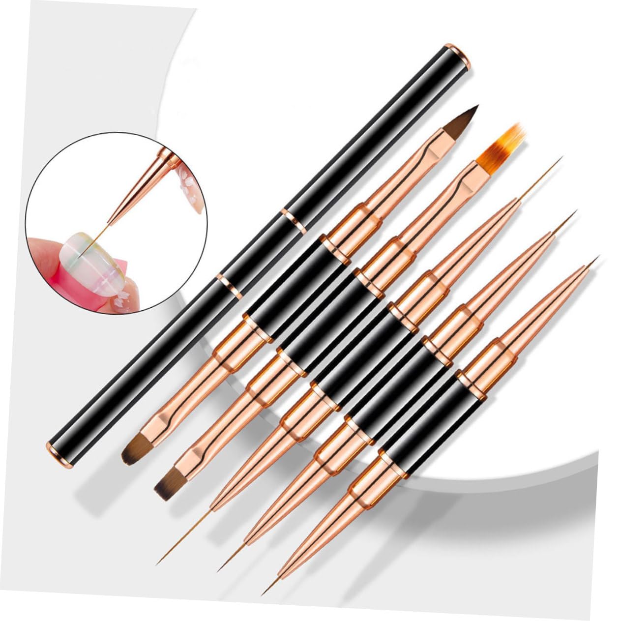 Set Di 10 Penne Per Unghie, Pennelli Per Nail Art, Pennelli Per Nail Design, Pennelli Per Liner, Strumenti Per Manicure, Kit Per Manicure.