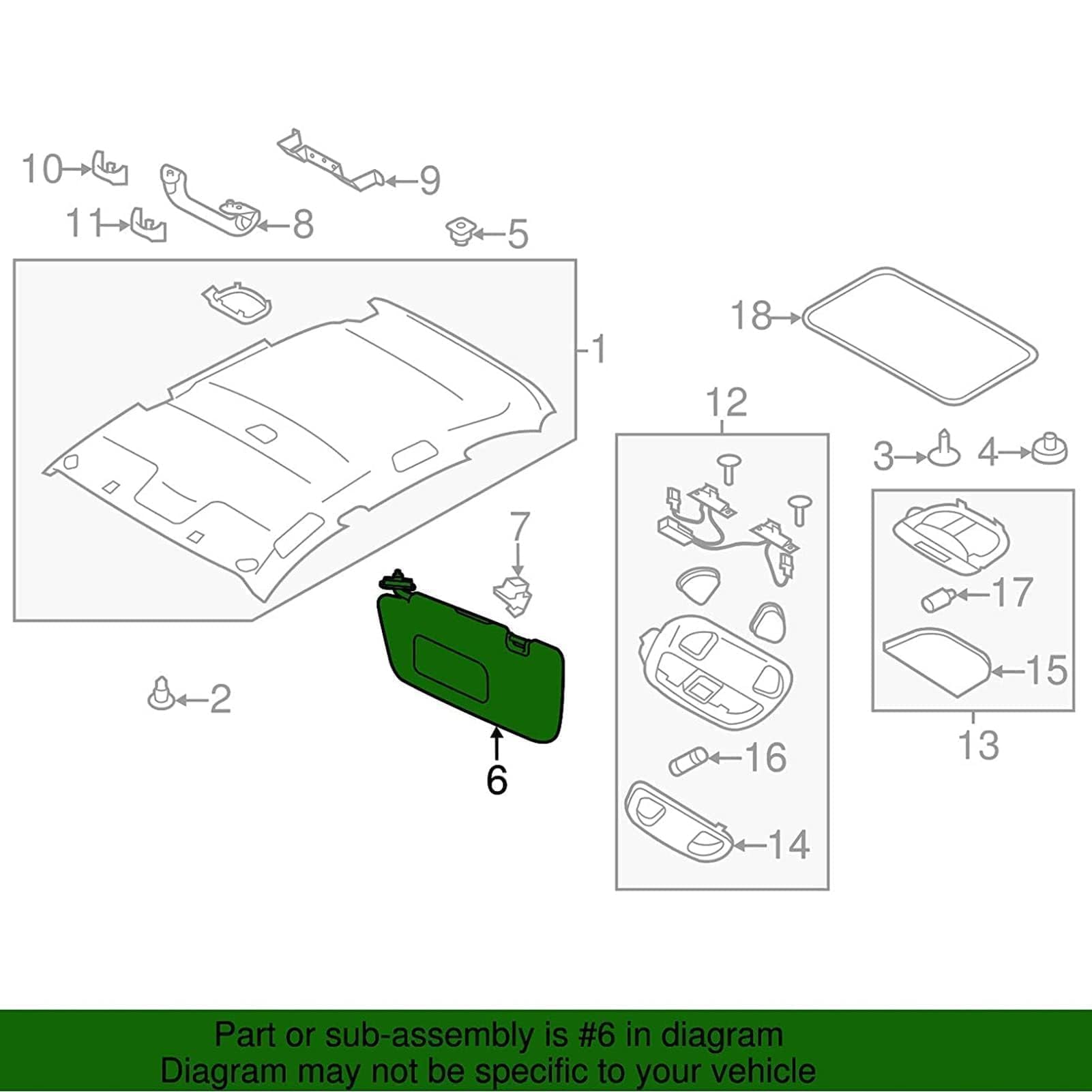 Auto Sonnenblende, Sonnenblende Links Fahrerseite Grau 92011FG032ME Ersatz für Impreza 2008-2014