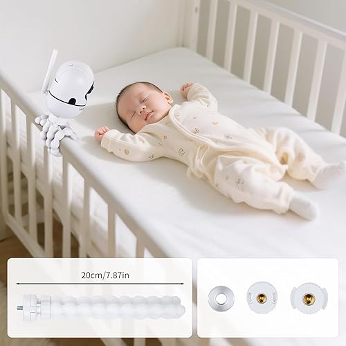 Miniatura 7 de Soporte ajustable para monitor Hello Baby, trípode de 7.8 pulgadas, soporte para cámara Hello Baby HB65HB40HB6550HB66HB6339HB6550 Pro, ANMEATE