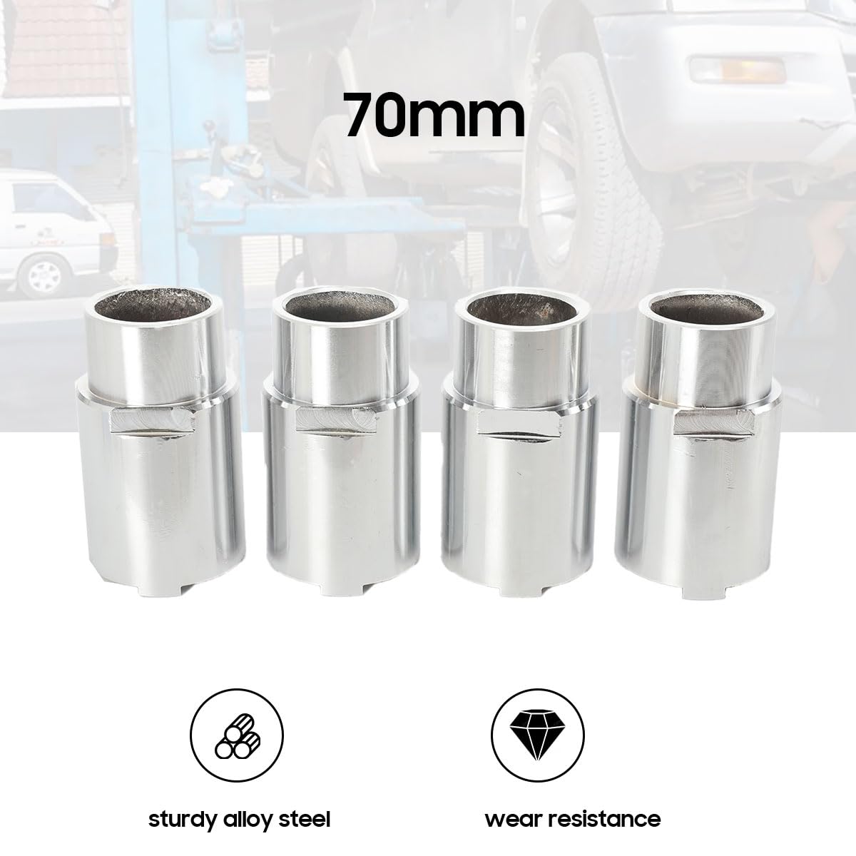 Auto Hebebühne Erhöhungssäule 4Pcs, 50x100 mm, Erhöhungssäule