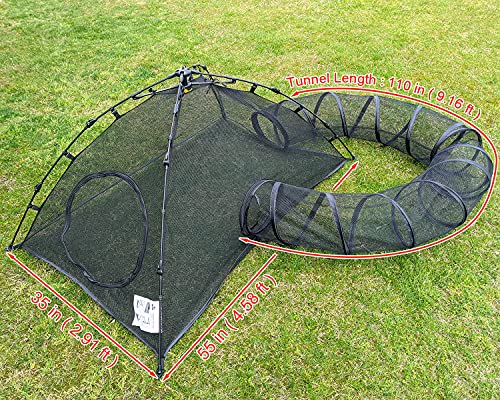Outdoor Cat Enclosures Cat Tent Outdoor Pop Up Pet Playpen with One Cat Tunnels Portable Cat Playhouse (Play Tents for… - Image 3